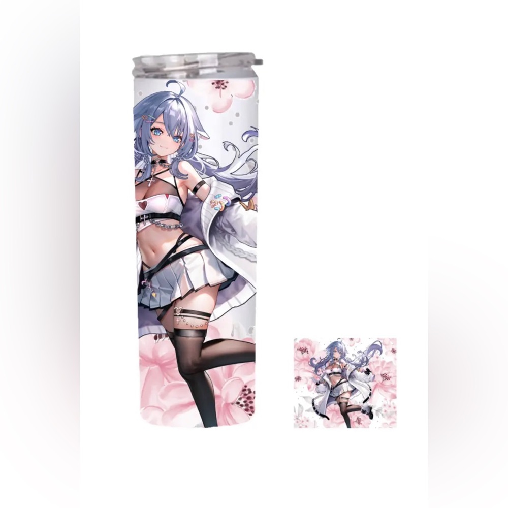 Anime Flower Fairy Semi handmade 20oz stainless straight tumbler gift
